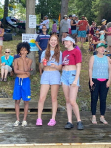 La section des encouragements (pendant qu'ils ne participent pas!)